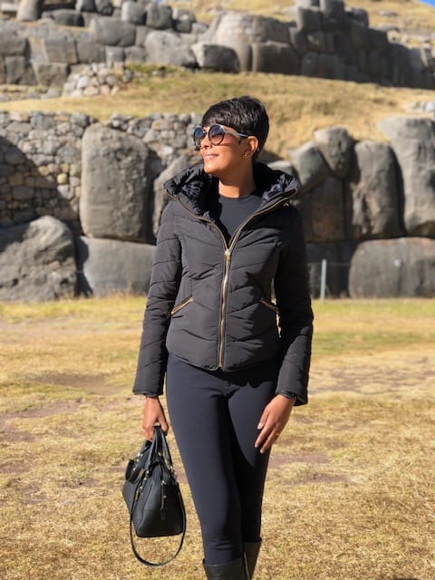 Minha Linda em Sacsaywaman em Cusco no Peru