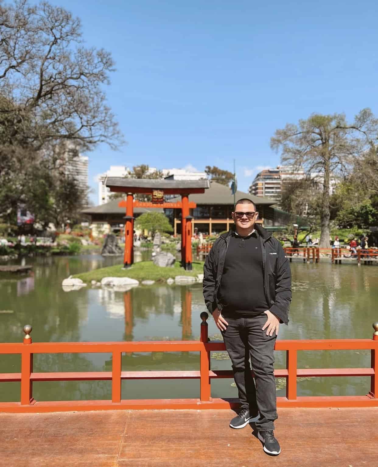 No Jardim Japonês em Buenos Aires