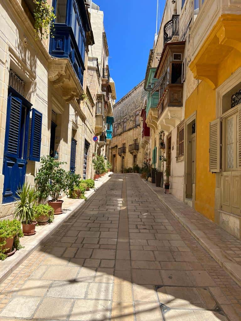 Peças ruas de Valeta em Malta