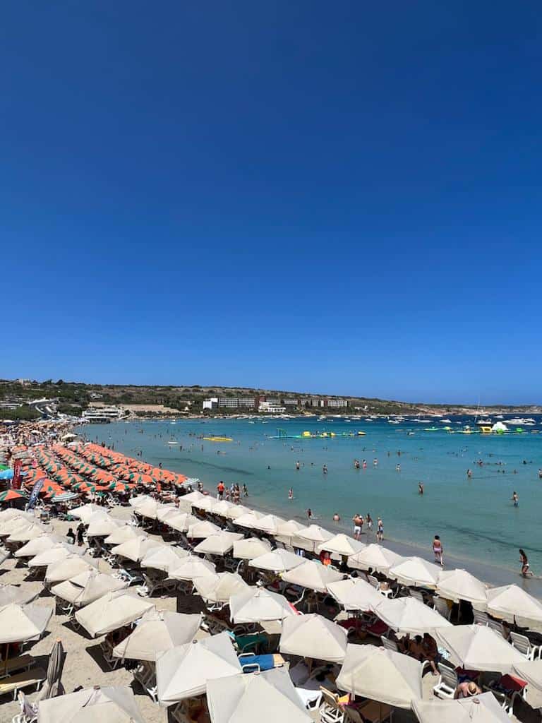 Mellieha Bay Beach em Malta